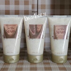 3x Bath & Body Works IN THE STARS Body Scrubs